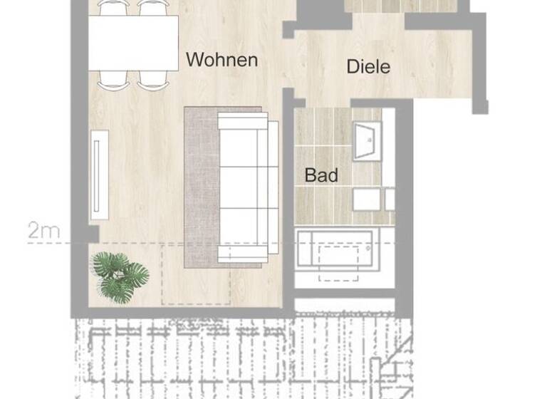 Studio zur Miete 395 € 1 Zimmer 38,5 m² 3. Geschoss Niebuhrstr. 84 Frohnhausen Essen 45144