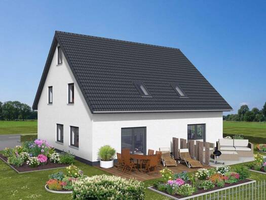 Doppelhaushälfte zum Kauf provisionsfrei 298.730 € 4 Zimmer 105 m² 198 m² Grundstück Grünthal-Viermorgen Stralsund 18437