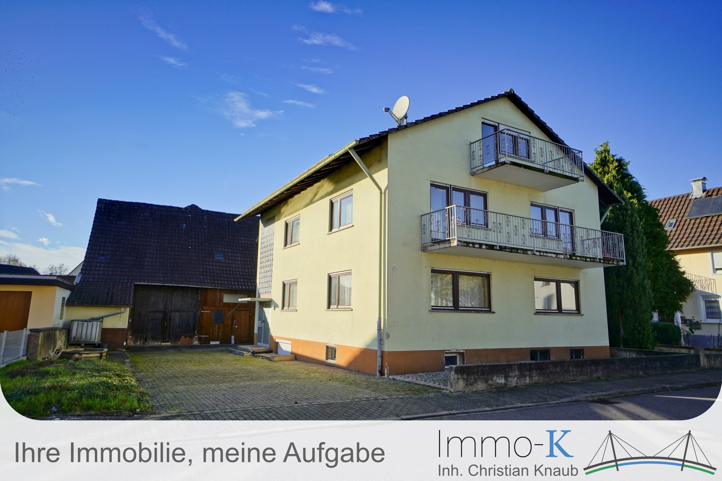 Mehrfamilienhaus zum Kauf 320.000 € 8 Zimmer 179,4 m²<br/>Wohnfläche 1.005 m²<br/>Grundstück ab sofort<br/>Verfügbarkeit Diersheim Rheinau 77866