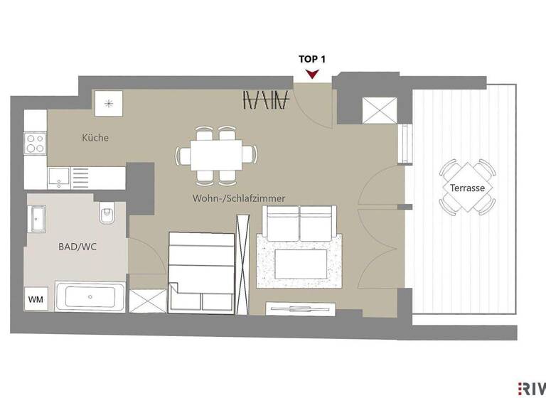 Studio zum Kauf - Erstbezug 295.000 € 1 Zimmer 41,8 m² EG Kalvarienberggasse 42 Wien 1170