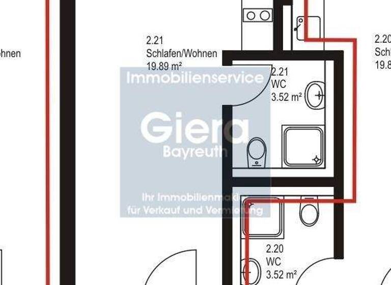 Studio zur Miete 330 € 1 Zimmer 25,1 m² 2. Geschoss frei ab sofort Justus-Liebig-Straße 8b Altstadt Bayreuth 95447