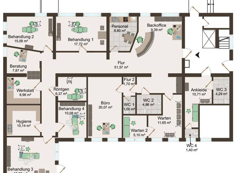 Praxis zum Kauf 315.000 € 384 m² Bürofläche Springe 31832