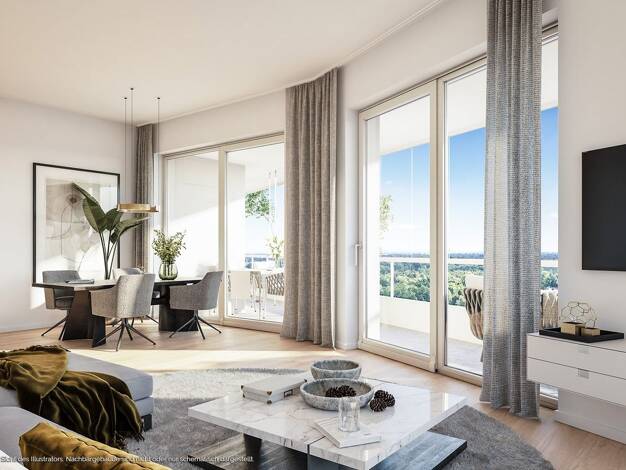 Wohnung zum Kauf - Neubau provisionsfrei 1.324.000 € 4 Zimmer 123,5 m² 13. Geschoss Franz-Heubl-Straße 1 Ramersdorf-Perlach München 81735