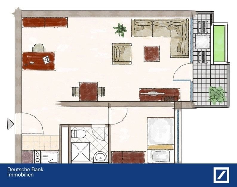 Apartment zum Kauf 84.500 € 1 Zimmer 46 m²<br/>Wohnfläche Kaninchenberg Saarbrücken 66121