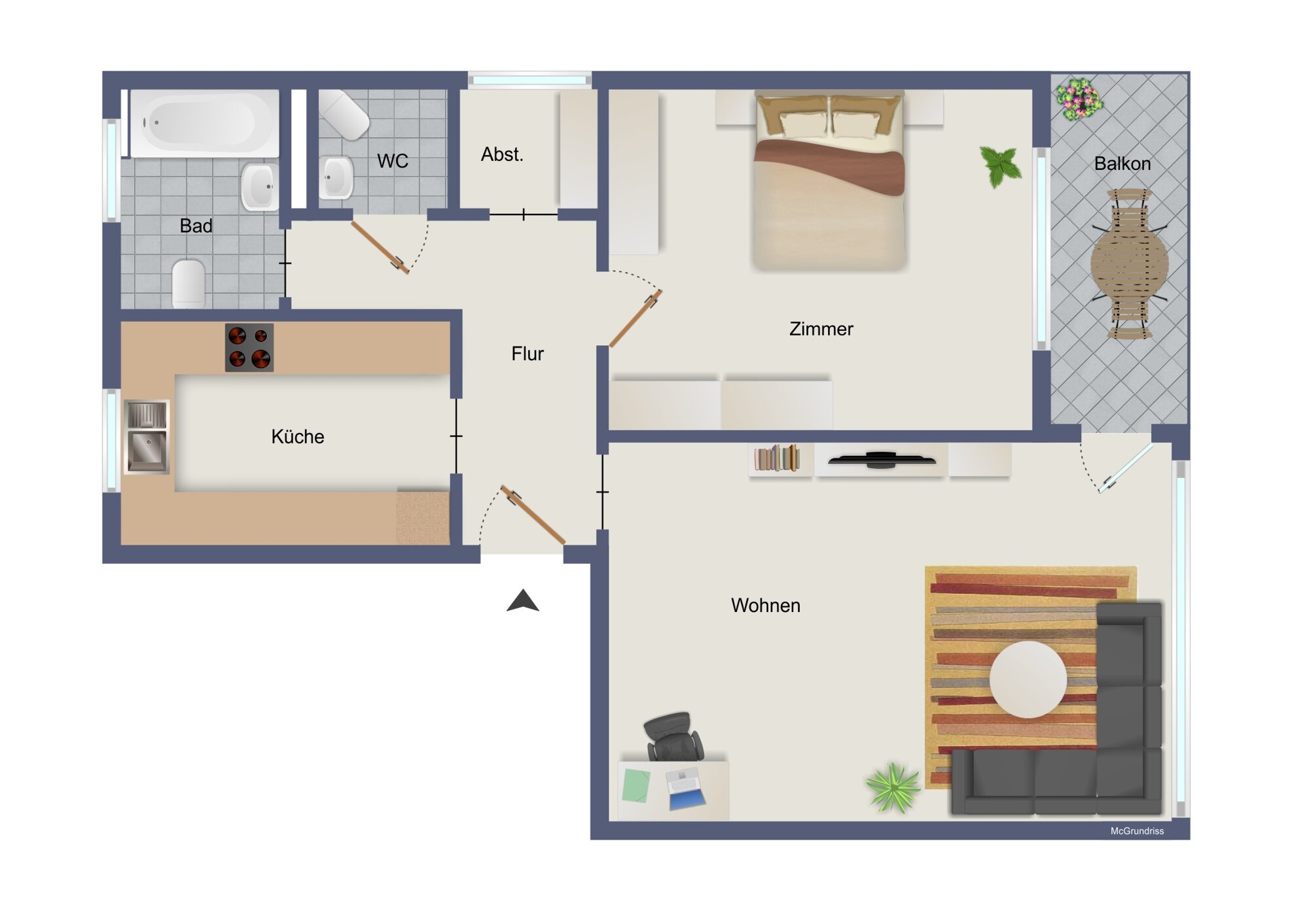 Wohnung zum Kauf 180.000 € 2 Zimmer 60 m²<br/>Wohnfläche 3.<br/>Geschoss Röthenbach West Nürnberg 90449