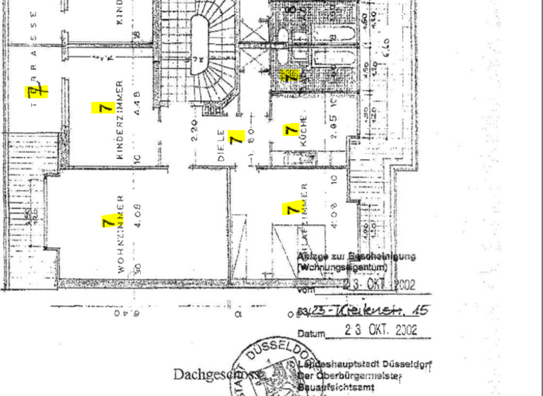 Wohnung zum Kauf 3.200.000 € 3 Zimmer 83 m² 3. Geschoss frei ab sofort Mörsenbroich Düsseldorf 40470