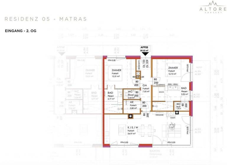 Wohnung zum Kauf 1.305.000 € 3 Zimmer 89,5 m² Maria Alm 5761