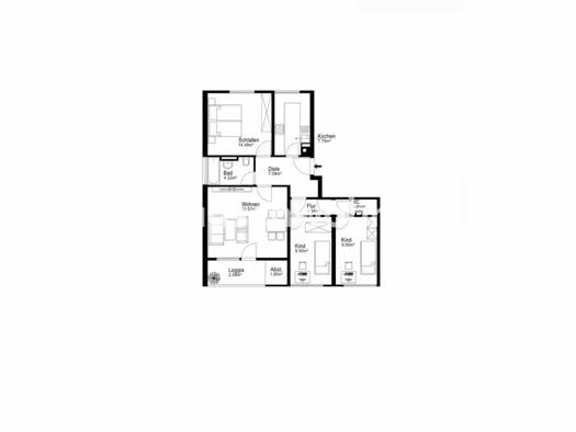 Wohnung zur Miete Tauschwohnung 1.400 € 4 Zimmer 82 m² Lerchenberg Mainz 55127
