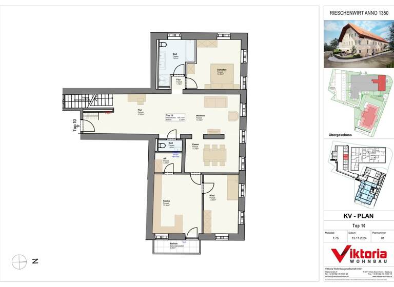 Wohnung zum Kauf - Erstbezug 498.000 € 3 Zimmer 107,1 m² 1. Geschoss Obereichet Freilassing 83395