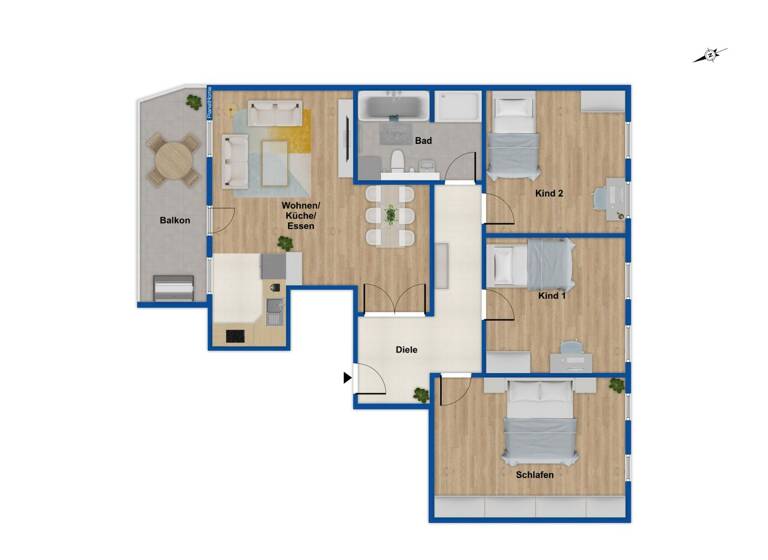 Wohnung zum Kauf 360.000 € 4 Zimmer 97 m²<br/>Wohnfläche 4.<br/>Geschoss Gohlis - Süd Leipzig 04155