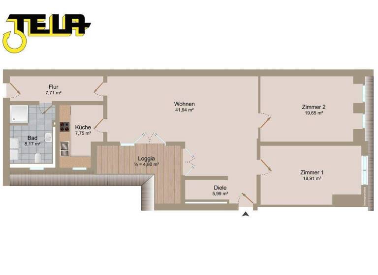 Wohnung zur Miete 2.298 € 3 Zimmer 114,9 m² 5. Geschoss Charlottenburg Berlin / Charlottenburg 10627