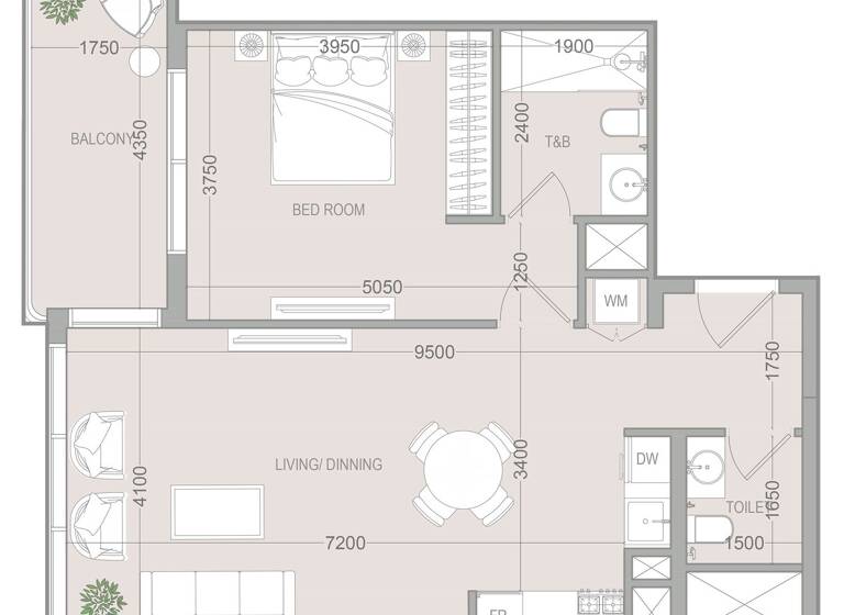Wohnung zum Kauf provisionsfrei 265.021 € 2 Zimmer 70,4 m² Dubai 00000