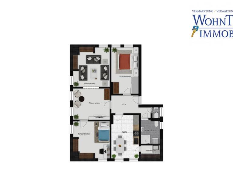 Wohnung zur Miete 750 € 3,5 Zimmer 100 m² 3. Geschoss frei ab 01.05.2026 Hofgeismar 34369