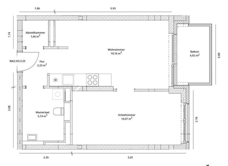 Wohnung zur Miete - Erstbezug 1.094 € 2 Zimmer 45 m² 3. Geschoss Marius-Carpentier-Straße 20 Spandau Berlin 13587