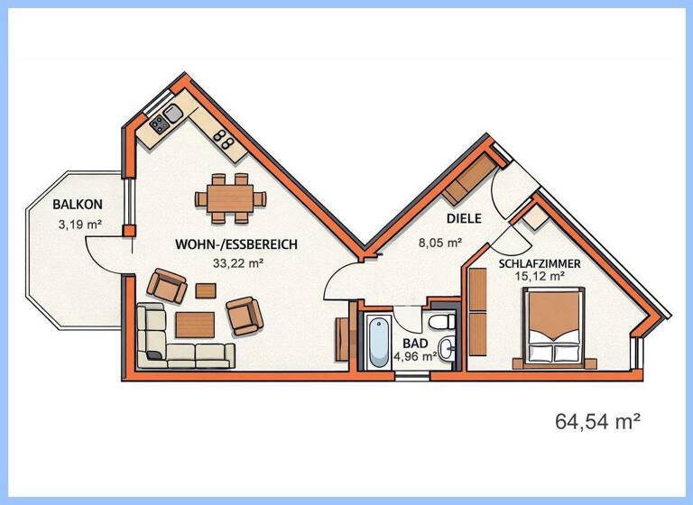 Wohnung zum Kauf als Kapitalanlage geeignet 249.000 € 2 Zimmer 62 m² Königs Wusterhausen 15711