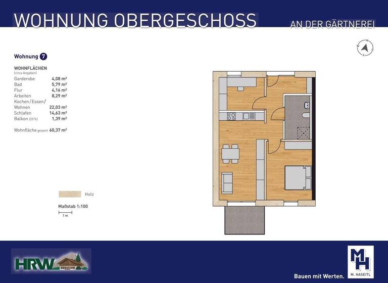 Wohnung zum Kauf - Erstbezug 373.000 € 2,5 Zimmer 60,4 m² Marktoberdorf 87616