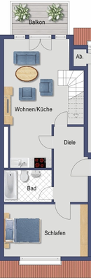 Wohnung zur Miete 700 € 2 Zimmer 77,6 m²<br/>Wohnfläche ab sofort<br/>Verfügbarkeit Im Roten Dudel Mahlow Blankenfelde-Mahlow 15831