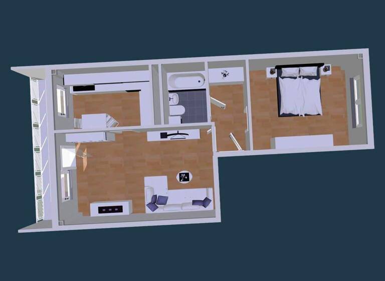 Wohnung zur Miete 331 € 2 Zimmer 57 m² 3. Geschoss Progreßweg 1 Eckersbach Zwickau 08066