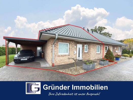 Doppelhaushälfte zum Kauf provisionsfrei 265.000 € 3 Zimmer 69,6 m² 420 m² Grundstück Walchum 26907