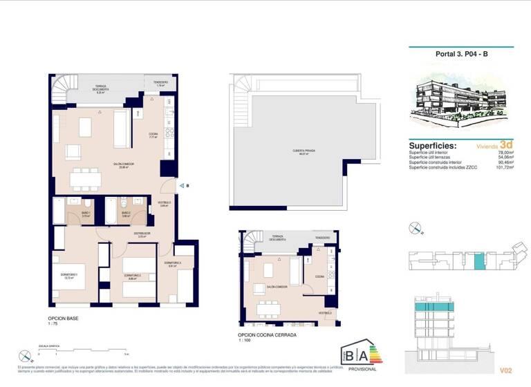Penthouse zum Kauf provisionsfrei 413.500 € 4 Zimmer 101 m² Deportista Pitu Perramon Alicante 03550