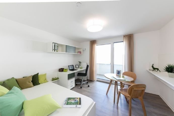 Studio zur Miete 457 € 1 Zimmer 23 m²<br/>Wohnfläche 3.<br/>Geschoss 01.03.2025<br/>Verfügbarkeit Von-Hünefeld-Straße 28-32 Stadtmitte Neu-Ulm 89231