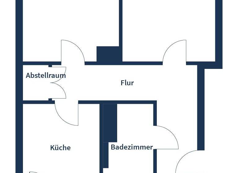 Wohnung zum Kauf 84.500 € 2 Zimmer 57 m²<br/>Wohnfläche 2.<br/>Geschoss Merseburg Merseburg (Saale) 06217