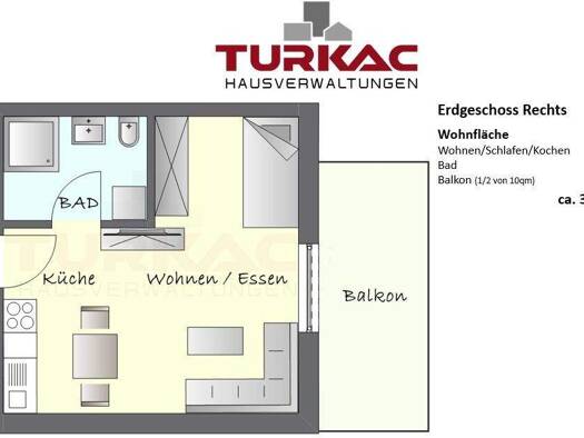Wohnung zur Miete - Erstbezug 675 € 1 Zimmer 35 m² 1. Geschoss frei ab 01.02.2026 Hörnsheim Hüttenberg 35625