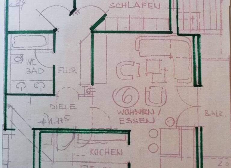 Wohnung zum Kauf 159.000 € 3 Zimmer 82 m²<br/>Wohnfläche EG<br/>Geschoss Reistenhausen Collenberg 97903
