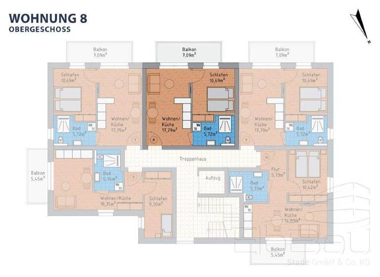 Wohnung zum Kauf 249.900 € 2 Zimmer 46,9 m² Brillenburgsweg 10 Buxtehude 21614
