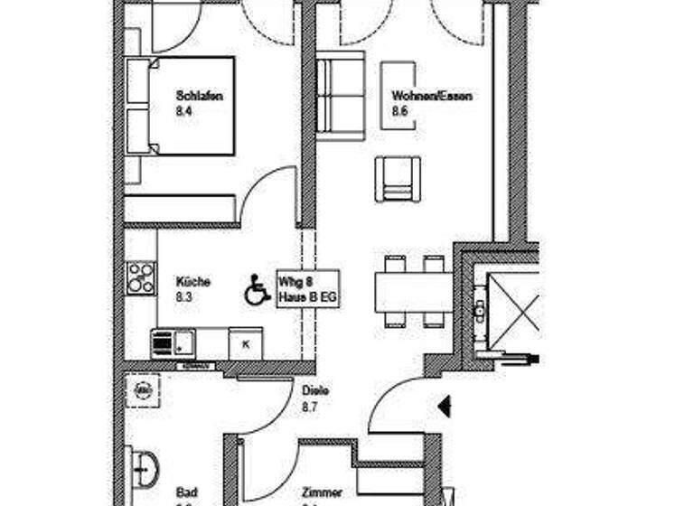 Wohnung zur Miete 1.081 € 3 Zimmer 79,1 m² frei ab 08.03.2026 Göttinger Chaussee 267 B Oberricklingen Hannover 30459
