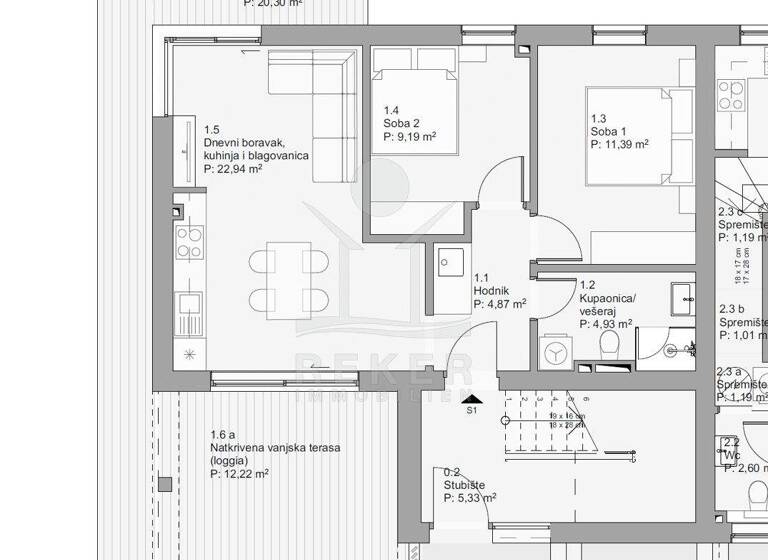 Wohnung zum Kauf - Erstbezug 290.150 € 3 Zimmer 96 m² EG Povljana 23250