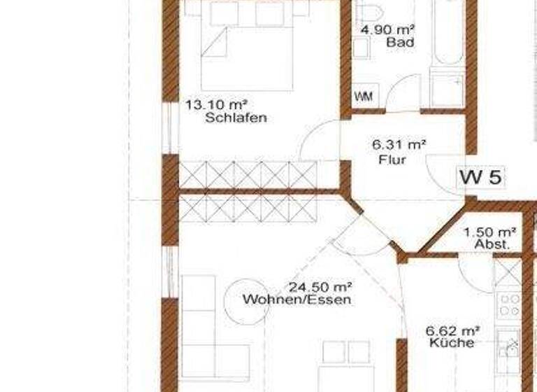 Studio zur Miete 690 € 2 Zimmer 55 m² 2. Geschoss Straubing 94315