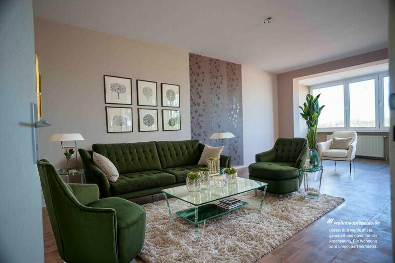 Wohnung zur Miete 525 € 3 Zimmer 72,9 m² 3. Geschoss Dr.-Wilhelm-Külz-Straße 27 Prenzlau Prenzlau 17291