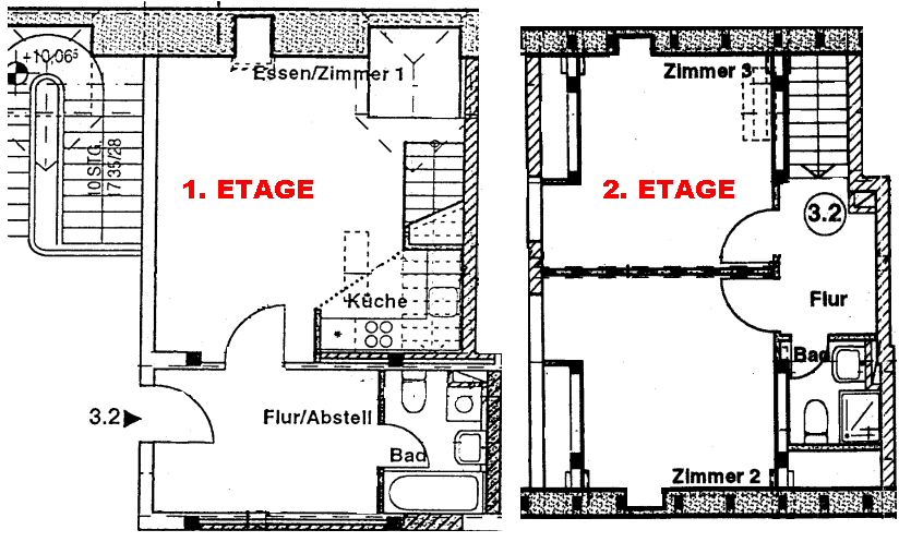 Maisonette zur Miete 525 € 3 Zimmer 70 m²<br/>Wohnfläche Am Exerzierplatz 2 Parchim Parchim 19370