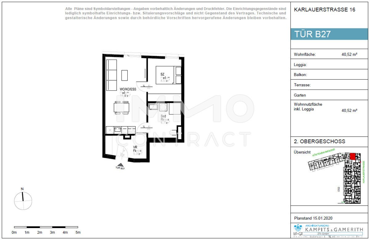 Wohnung zur Miete 514 € 2 Zimmer 40,5 m²<br/>Wohnfläche 2.<br/>Geschoss Karlauerstraße 16 Gries Graz 8020