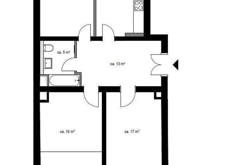 Wohnung zur Miete 815 € 3 Zimmer 82,3 m² EG Scheffelstraße 27 Connewitz Leipzig 04277