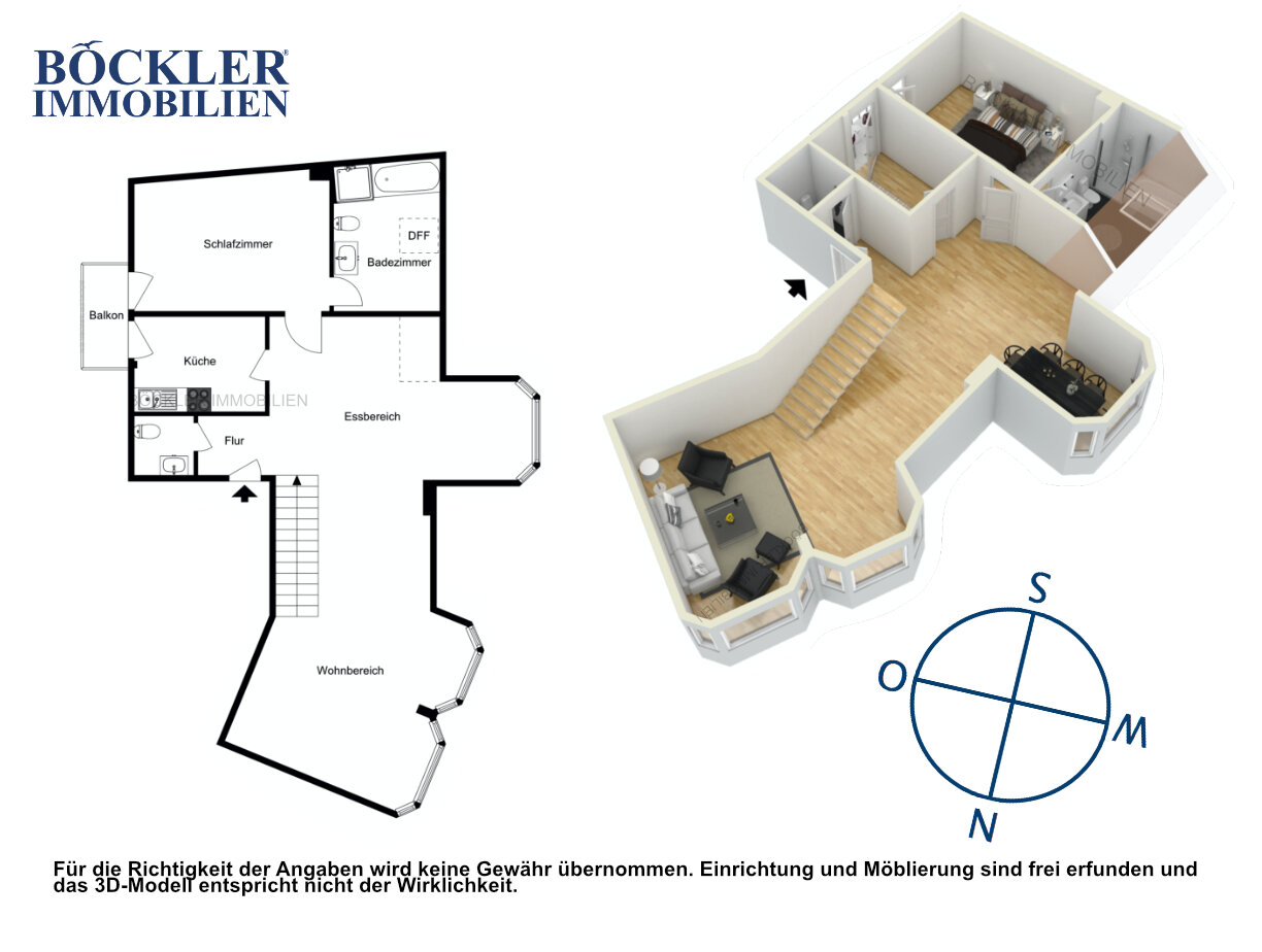 Maisonette zur Miete 1.150 € 4 Zimmer 140 m²<br/>Wohnfläche Kriegstraße 3 Dillweißenstein - Stadtviertel 105 Pforzheim / Dillweißenstein 75180