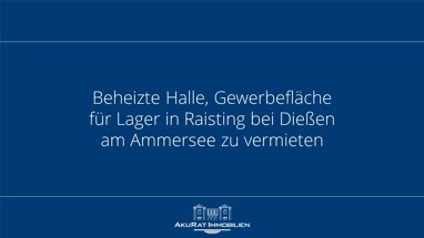 Lagerhalle zur Miete provisionsfrei 1.480 € 300 m² Lagerfläche Dießen Dießen 86911