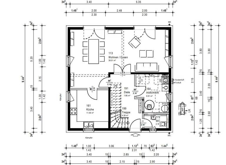 Haus zum Kauf provisionsfrei 599.000 € 4 Zimmer 150 m² 350 m² Grundstück Zentrum Bonn 53111