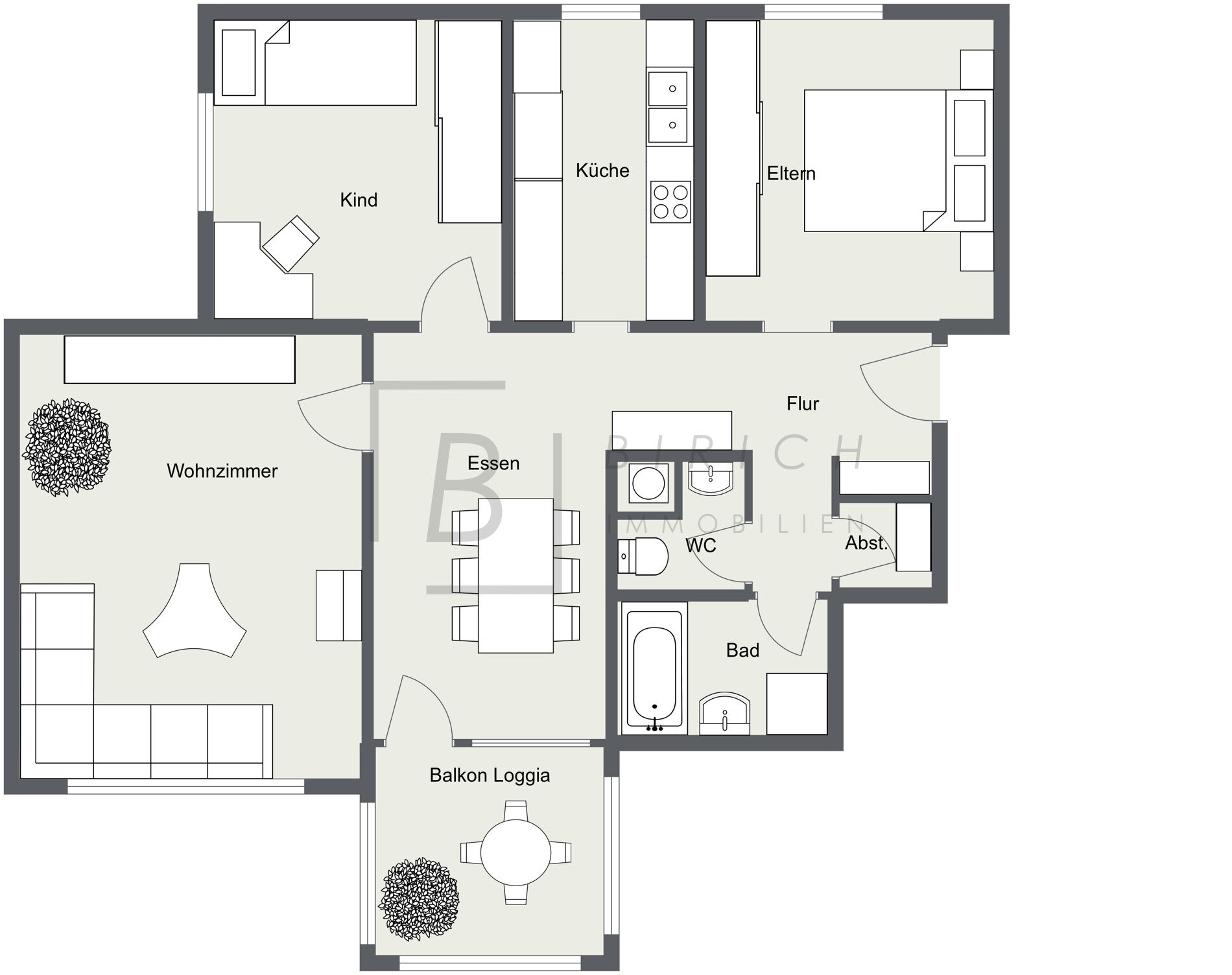 Wohnung zum Kauf 271.400 € 3,5 Zimmer 84,2 m²<br/>Wohnfläche 1.<br/>Geschoss Kernstadt Biberach an der Riß 88400