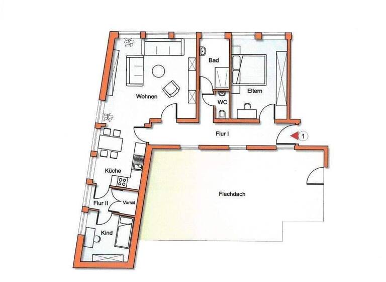 Wohnung zur Miete 775 € 3 Zimmer 81,8 m² 1. Geschoss Beckumer Str. 8 Kernstadt Lippstadt 59555