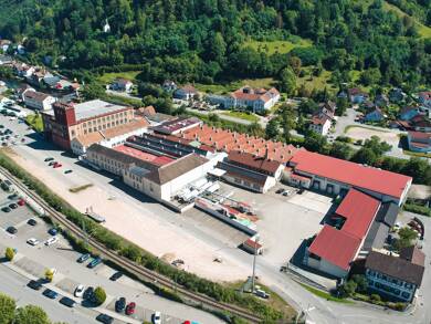 Produktionshalle zur Miete 400 m² Lagerfläche teilbar von 400 m² bis 1.500 m² Wiesenstraße 13 Zell Zell im Wiesental 79669