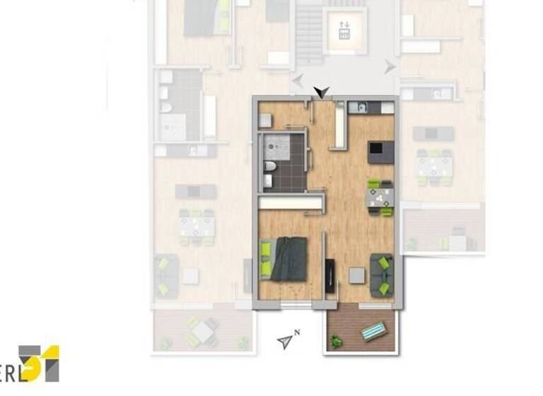 Wohnung zum Kauf provisionsfrei als Kapitalanlage geeignet 299.900 € 2 Zimmer 55,5 m²<br/>Wohnfläche Erlanger Str. 51 Altstadt Bayreuth 95444