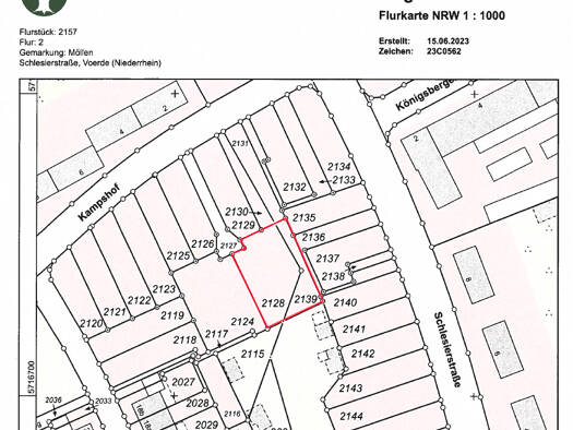 Grundstück zum Kauf provisionsfrei 149.900 € 625 m² Grundstück Möllen Voerde (Niederrhein) 46562