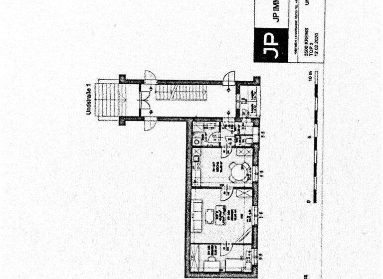 Wohnung zur Miete 526 € 3 Zimmer 51,5 m² EG frei ab sofort Undstraße 1 Krems an der Donau 3500