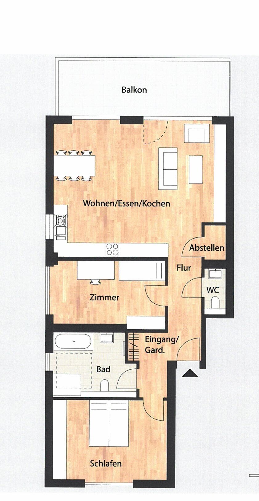 Wohnung zur Miete 1.550 € 3 Zimmer 103,6 m²<br/>Wohnfläche 1.<br/>Geschoss 01.02.2025<br/>Verfügbarkeit Kaiserswerth Düsseldorf / Kaiserswerth 40489