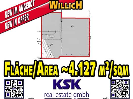 Grundstück zur Miete 7.016 € 4.127 m² Grundstück Willich 47877