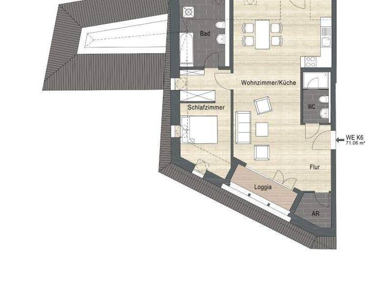 Wohnung zur Miete 776 € 2 Zimmer 68 m² Domänenstraße 6 Lettin Halle 06120