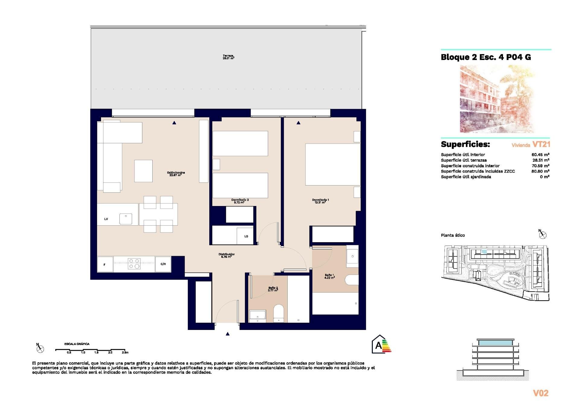 Penthouse zum Kauf provisionsfrei 396.000 € 3 Zimmer 80 m²<br/>Wohnfläche DENIA