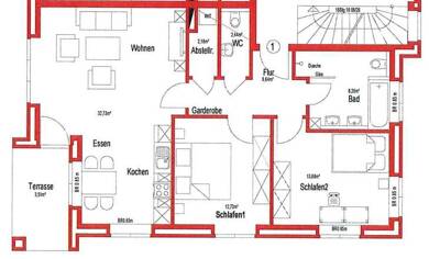 Wohnung zur Miete 690 € 3 Zimmer 80,8 m² 1. Geschoss frei ab 01.08.2025 Artlandstr. 37a Neustadt Quakenbrück 49610